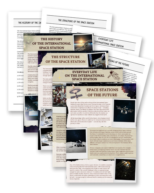 The ISS: Space Station & Life in Space - Non-Fiction Reading Comprehension