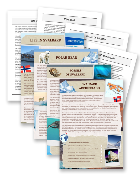 Svalbard: Polar Bears & Life in the Arctic - Non-Fiction Reading Comprehension