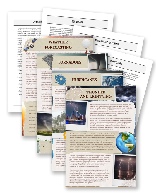 Wild Weather: Hurricanes, Tornadoes & Storms - Non-Fiction Reading Comprehension